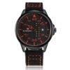 NAVIFORCE Waterproof Military Sport Quartz Men Watches With Leather Strap