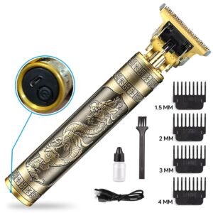 VINTAGE T9 Trimmer - Dragon Style Metal Rechargeable Electric Hair Clipper