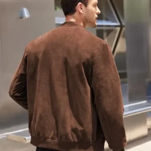 Men's Casual Varsity Jacket Vintage Lightweight Suede Bomber Jackets
