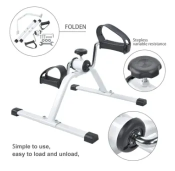 Pedal Exerciser for Seniors Desk Bike Cycle is a compact fitness tool designed for low-impact workouts.