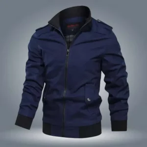 A&S Moto Winter Jacket for Men – Premium Fleece Warm Bomber Coat | Flap Style Zipper Jacket 2026