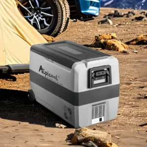Alpicool Portable 9.8L, 15L, 20L, 25L, 30L, 36L, 45L, 50L, 60L, 12/24 volt Car Fridge for Camping, Road trips, Picnics, RV, Boat, Fridge Freezer for Driving, Travel, Fishing, Outdoor Compact Design
