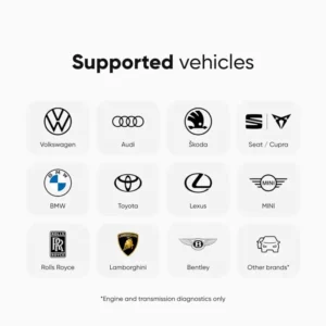 OBDeleven First Gen for Android Only for VW, Audi, Škoda, Seat, Cupra OBD2 Scan Tool (Easy Remove)