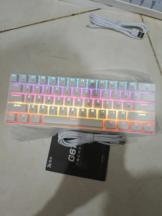EWEADN G61 Wireless Rgb Keyboard Bluetooth/2.4G/USB Wired 60%