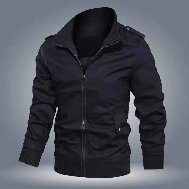 A&S Moto Winter Jacket for Men – Premium Fleece Warm Bomber Coat | Flap Style Zipper Jacket 2026