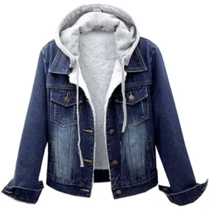 Stay Stylish with a Stylish Hooded Denim Jacket