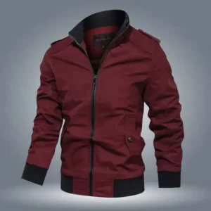 A&S Moto Winter Jacket for Men – Premium Fleece Warm Bomber Coat | Flap Style Zipper Jacket 2026