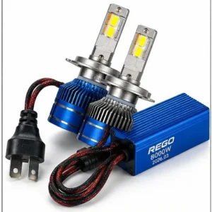 LED Headlight H4 LED Headlight Car Headlight Bulb REGO 8000W Super Bright LED Bulb Universal 12V High Low Beam Auto Headlamp Pair